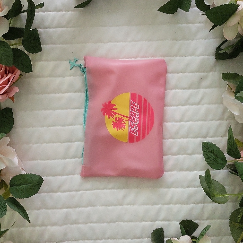 IPSY Pink "Escape" Empty Cosmetic Bag
